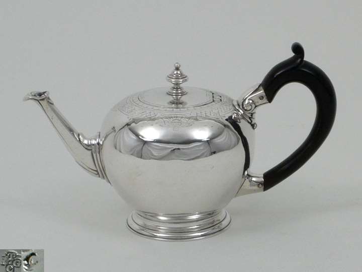 Fine George II Silver Teapot